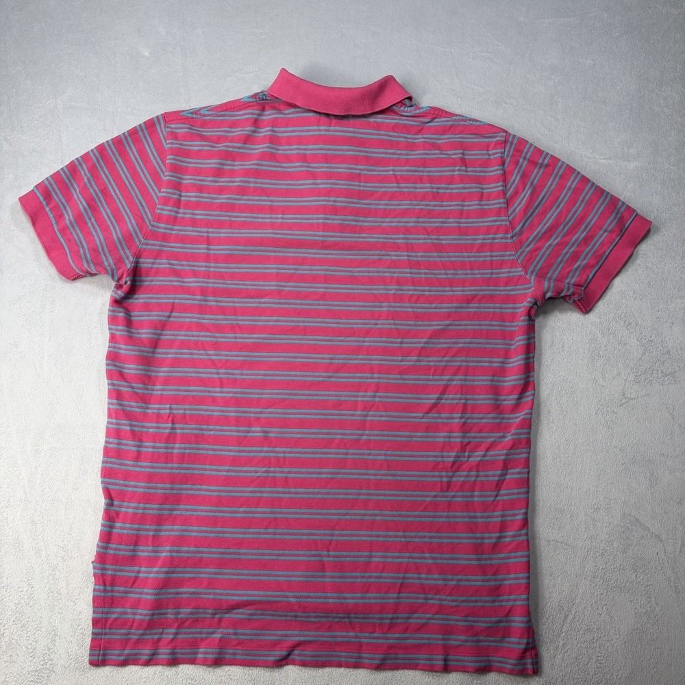 Polo Ralph Lauren Polo Shirt Mens Size Large Pink Stripe Classic Pony 90s Y2K - Picture 3 of 9